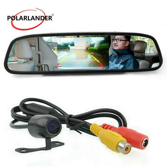 4.3" TFT LCD Display DC 12V Car Mirror Monitor with 170 Degree Angle Rear View Camera