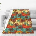 thumbnail image 1 of Balery Colorful Hawaii Palms Manta de Felpa Suave y Acogedora – Cobija de Franela Aterciopelada para Cama, Lavable y Cálida para Sofá, Mascotas, Transpirable-50"x40", 1 of 7