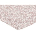 thumbnail image 3 of Sweet Jojo Designs Floral Pink and White Fitted Crib Sheet, 3 of 6