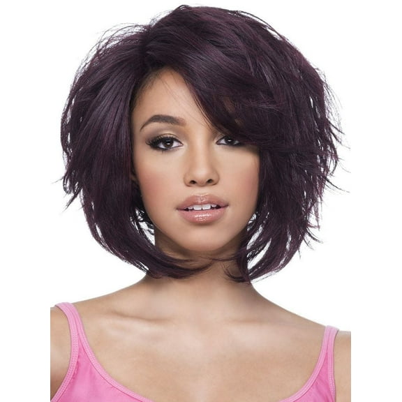 Vivica Fox Gemini Lace Front Wig, FS4 27 Medium Dark Brown frosted with Honey Blonde