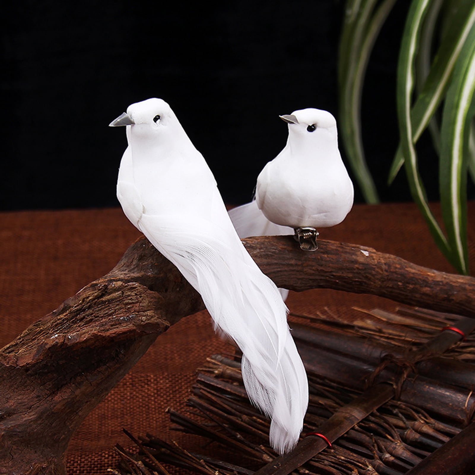 12pcs Artificial Foam Feather Birds DIY Crafts Ornament Home Garden Decor Crafts 