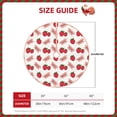 thumbnail image 2 of Rateoe Strawberry Pattern Christmas Tree Skirt with Ties , Christmas Tree Decorations, Farmhouse Christmas Decor Xmas Holiday Decorations-30", 2 of 6