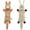 Bunny & Cow, variant on TETOU 2Pcs Squeaky Dog Toys, No Stuffing Crinkle Dog Toys, Interactive Dog Toy for Aggressive Chewers Large Medium Small Dogs(Bunny & Sloth)