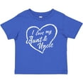 thumbnail image 3 of Inktastic I Love My Aunt and Uncle in White Chalk Heart Boys or Girls Baby T-Shirt, 3 of 5