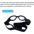thumbnail image 4 of Lunettes pour Chien Lunettes de Soleil pour Chien Sangle Ajustable pour Lunettes anti-UV Protection Imperméable pour Chien (Noir), 4 of 7