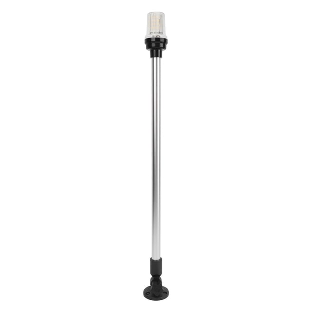 24 Inches Waterproof Boat Anchor Light With Aluminum Alloy Rotatable Base For Yacht Marine, High Visibility For , Stable Structure For Rough Seas,