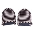 thumbnail image 1 of Pantoufles Pliables Réutilisables en Coton Doux pour Intérieur (Femme Rayures Café), 1 of 22