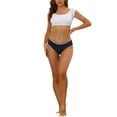 thumbnail image 2 of DARING DIVA Women's Underwear Hipster Soft Panty Available in Plus Size L Navy Blue, 2 of 6