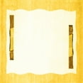 thumbnail image 1 of Ahgly Company Indoor Square Solid Yellow Modern Area Rugs, 8' Square, 1 of 4