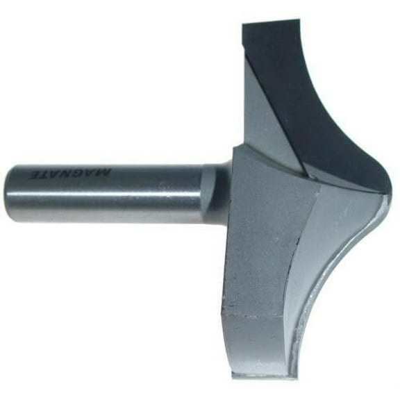Magnate 7553 Barley Twist Router Bit - 3" Cutting Diameter, 3/4" Profile Height, 1/2" Shank Diameter, 2" Shank Length, 3/8" & 1-1/2" Radius