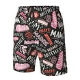thumbnail image 5 of Naloa Various Languages Mother Men's Beach Shorts, Surfing shorts, Swim trunks, Quick Dry Swim Trunks for Surfing Beach Fun - 3X-Large, 5 of 9