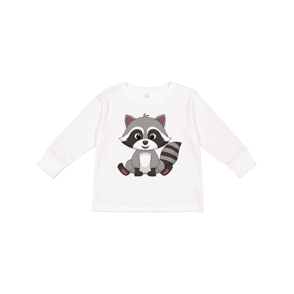 Inktastic Cute Baby Raccoon Boys or Girls Long Sleeve Toddler T-Shirt