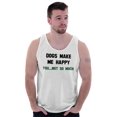 thumbnail image 1 of Animal Adult Tank Top T-Shirt Tees Tshirt Dogs Make Me Happy You Not So Much Pet Gift, 1 of 2