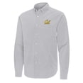 thumbnail image 2 of Men's Antigua Gray Cal Bears Porter Woven Tri-Blend Long Sleeve Button-Down Shirt, 2 of 3