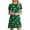 Green, variant on PATLOLLAV Womens Dresses,Fashion Women Casual Short Sleeve O-Neck Print Ladies Loose Mini Dress