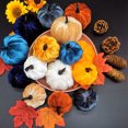 thumbnail image 4 of Tela de calabaza de cosecha de otoño, vestido de casa de vacaciones, 4 of 5