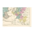 thumbnail image 4 of Historic Map - Europe 1715 1789 - Drioux 1882 - 34.04 x 23 - Vintage Wall Art, 4 of 5