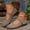 Brown, variant on Womens Casual Shoes One Strap Slip On Flat Mules Loafers for Women Round Toe Daily Wear Sneakers US :6
