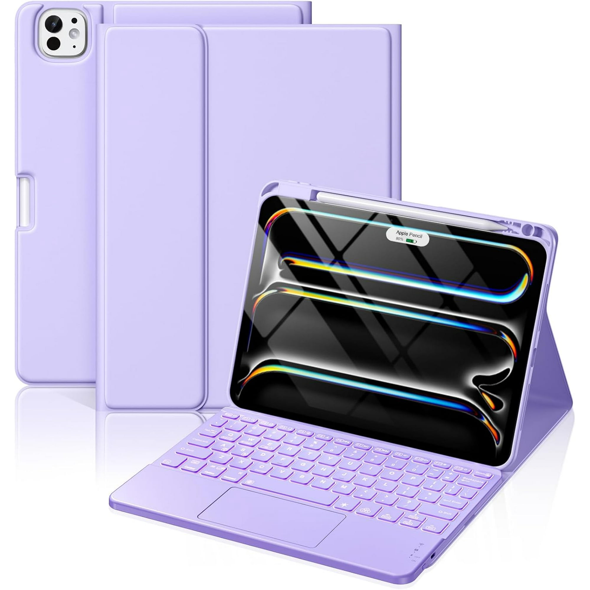 for iPad Pro Case with Keyboard (M/M) Magnetic Wireless Detachable
