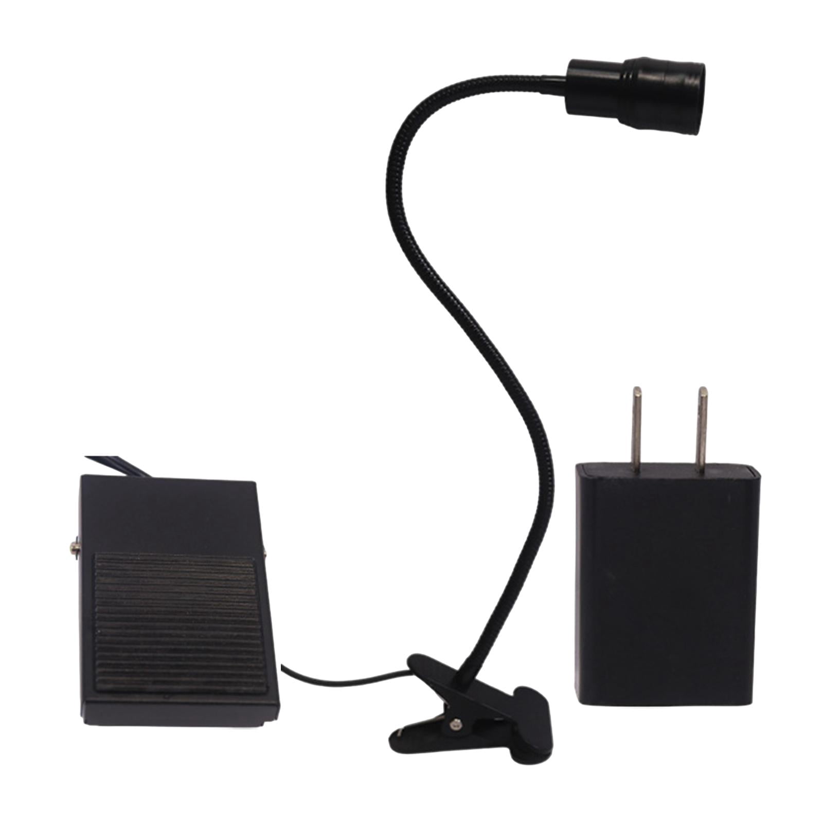 FITYLE Lash Light for Eyelash with Clip 5W Flexible Gooseneck,Portable with Foot Pedal for Beauty, Studio, Lash Technicians Home