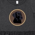 thumbnail image 4 of Inktastic Black Lab Dog Labrador Retriever Girls Toddler Dress, 4 of 5