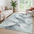 thumbnail image 6 of Addison Rugs Mayfield Premium Machine Washable Transitional Floral Teal Rectangle Rug, 10' x 14', 6 of 6