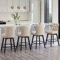 thumbnail image 2 of CHITA Swivel Bar Stools Tufted Wingback with Nail Head Set of 2, 2 of 11
