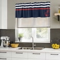 thumbnail image 5 of Anchor Navy Blue Valances for Windows, Decorative Rod Pocket Window Valance Curtains, Red Nautical White Geometric Stripes Short Curtain Drapes for Kitchen/Living Room, 2 Panels, 42" W x 18" L, 5 of 8