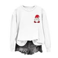 thumbnail image 6 of Under 10 dollars! Womens Christmas Sweatshirts Funny Santa Claus Simple Printed Pullover Tops Loose Fit Long Sleeve Xmas Sweatshirts, 6 of 6