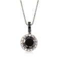 thumbnail image 3 of Ross-Simons 1.50 ct. t.w. Black and White Diamond Pendant Necklace in Sterling Silver, Women's, Adult, 3 of 4