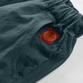thumbnail image 7 of Men's Cotton Linen Capri Pants Casual Harem Drawstring Yoga Beach Pants with Pockets Mens Cargo Pants, 7 of 7