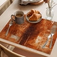 thumbnail image 3 of Burnt Orange Placemats Set of 4 Retro Oil Painting Modern Abstract Art Aesthetics Place Mats Indoor Wipeable Table Mats Washable Dining Table Placemats for Kitchen Holiday Party Home Decor 13x19 Inch, 3 of 9