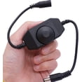 thumbnail image 6 of 2Pcs DC12V-24V LED Strip Lights Dimmer Switch PWM Rotary Dimmer Controller Inline Dimmer Switch for LED String Lights Christmas Lights Black K-018-BK, 6 of 6