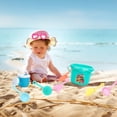 thumbnail image 6 of Rciityk 9Pc Kids Beach Toys Set with Shovels Molds & Tools Sandbox Toys for Toddlers 3-10 Sand Bucket, Shovel, Rake, Watering Can | Birthday Gift for Girls Boys, 6 of 6