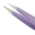 thumbnail image 3 of Tweezerman Mini Oval Slant and Point Tweezer Combo, Stainless Steel, Purple Pink, 3 of 8