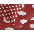 thumbnail image 4 of Ambesonne Retro Quilted Bedspread Set 3 Pcs, Polka Dots Circular Forms, Queen Size, Vermilion, 4 of 5