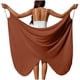 thumbnail image 2 of Playa de las Mujeres Cubre-Ups Sheer Chiffon Sarong con Correa Ajustable Alta Hendidura Que Fluye Envoltura Drapeada para Piscina, 2 of 9