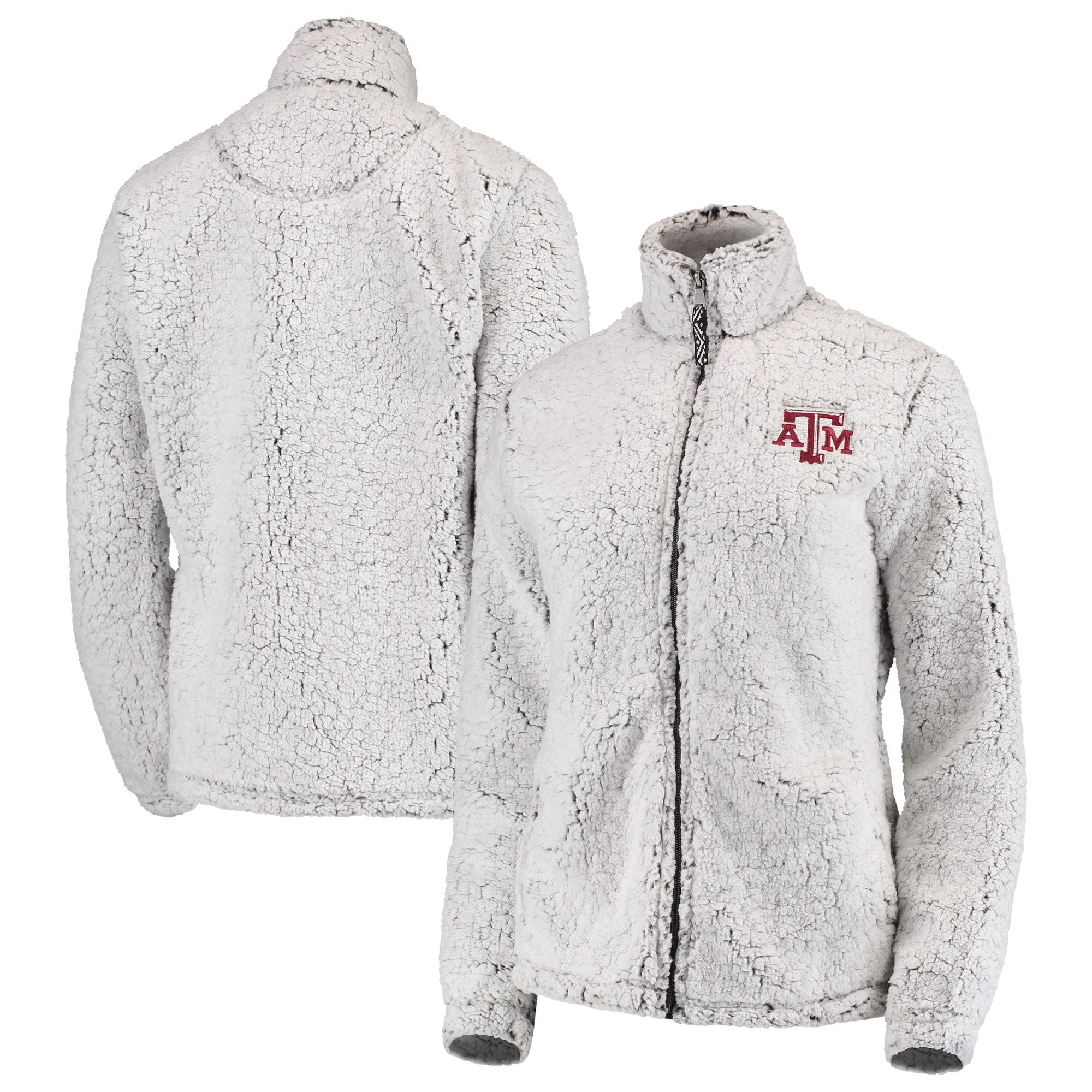 Texas A&M Aggies Women's Sherpa Full-Zip Jacket - Heathered Gray - Walmart.com - Walmart.com