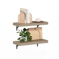 thumbnail image 4 of Furinno TANNA 22-Inch Wall Mounted Floating Display Shelves in Natural Set of 2, 4 of 6