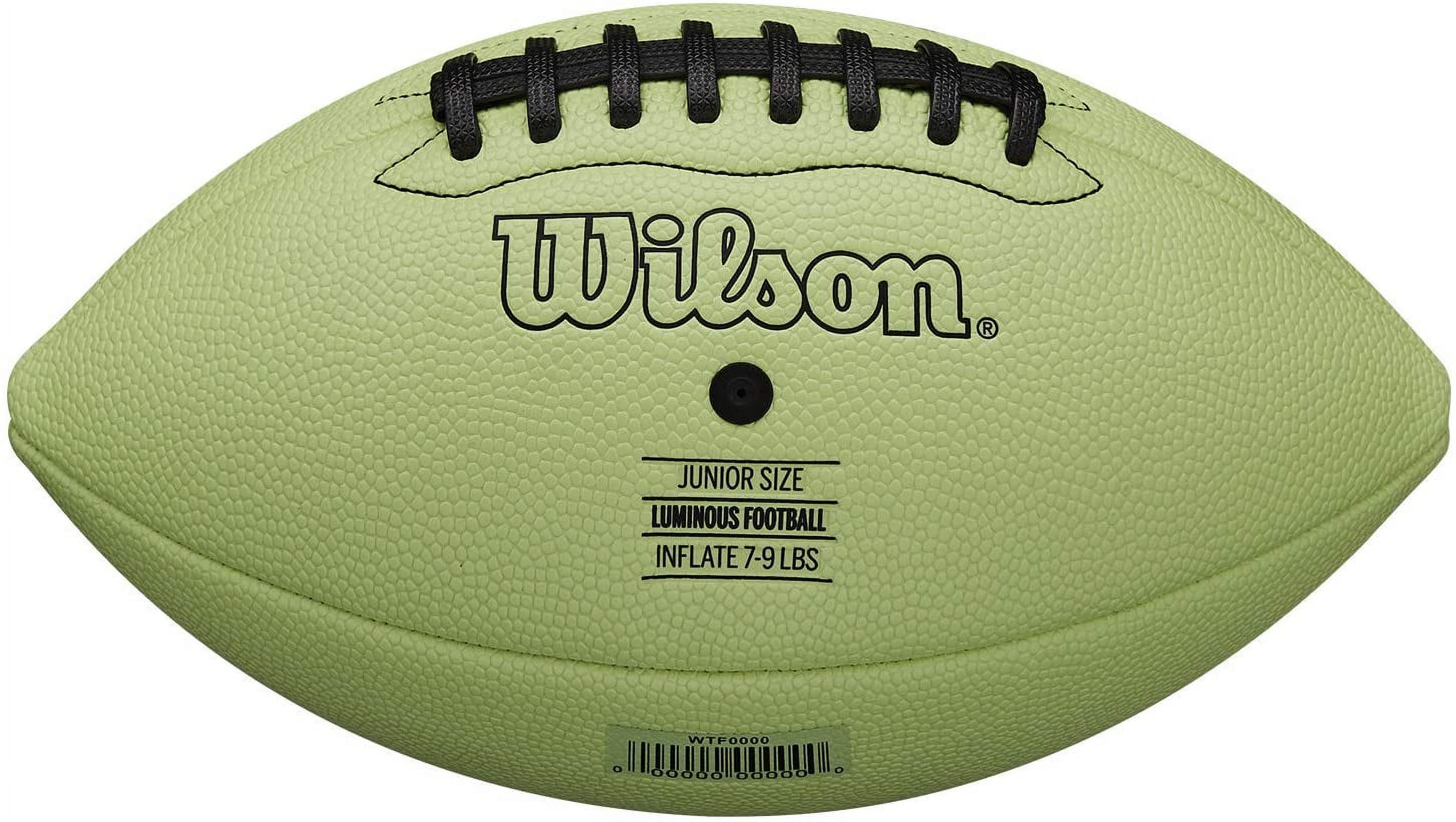 Wilson Luminous Glow Football - Junior Size, Green