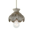 thumbnail image 2 of TOMIYA Wood Hanging Lights Plug in Cord, 1 Light Brown Dimmer Vintage Swag Pendant Light 11.5FT, 2 of 7