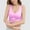 Pink, variant on Amidoa Bras for Women Push-up Training Gray Front Cross Solid Brasiers Brasieres for Womens L