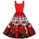 thumbnail image 3 of ICHUANYI Clearance Summer Dress Vintage Dress Women Elegant Sleeveless Print Dresses - Evening Party Dress(White, XXL) ICHUANYI WER2023081207308, 3 of 7