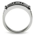 thumbnail image 3 of High polished (no plating) Stainless Steel Ring with No Stone for Women Celtic Theme No Stone Stone Color Style TK584 Size 12, 3 of 4