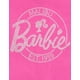 thumbnail image 5 of Conjunto de camiseta y leggings para niñas pequeñas de Barbie, color rosa y negro, 5 of 7