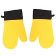 thumbnail image 1 of Manoplas De Cocina, Puños De Algodón De Silicona, Forro, Guantes Para Horno, Antideslizantes, Resistentes Al Calor, 2 Piezas Para Cocinar Panadería, 1 of 7