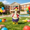 thumbnail image 2 of Lzobxe Porch Goose Clothes, Casual Style Lawn Yard Garden Decor for 23" High Cement or Plastic Geese, Goose Costume for All Season and Occasiona, 2 of 8