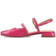 thumbnail image 3 of Journee Womens Gretchenn Multi Strap Square Toe Mary Jane Flats, 3 of 9