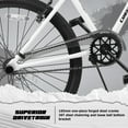 thumbnail image 4 of cubsala 26 Inch BMX Race Bike Trident Bicycles Beginner-Level to Advanced Riders with 2 Pegs Trick Cycling and Professional BMX Riding, White, 4 of 9
