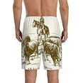 thumbnail image 4 of Lsque Cattle Drive By Two Cowboys Mens Sleep Pajama Shorts,Short Pajama Pants, Cotton Ultra-Soft Knit-X-Large, 4 of 9